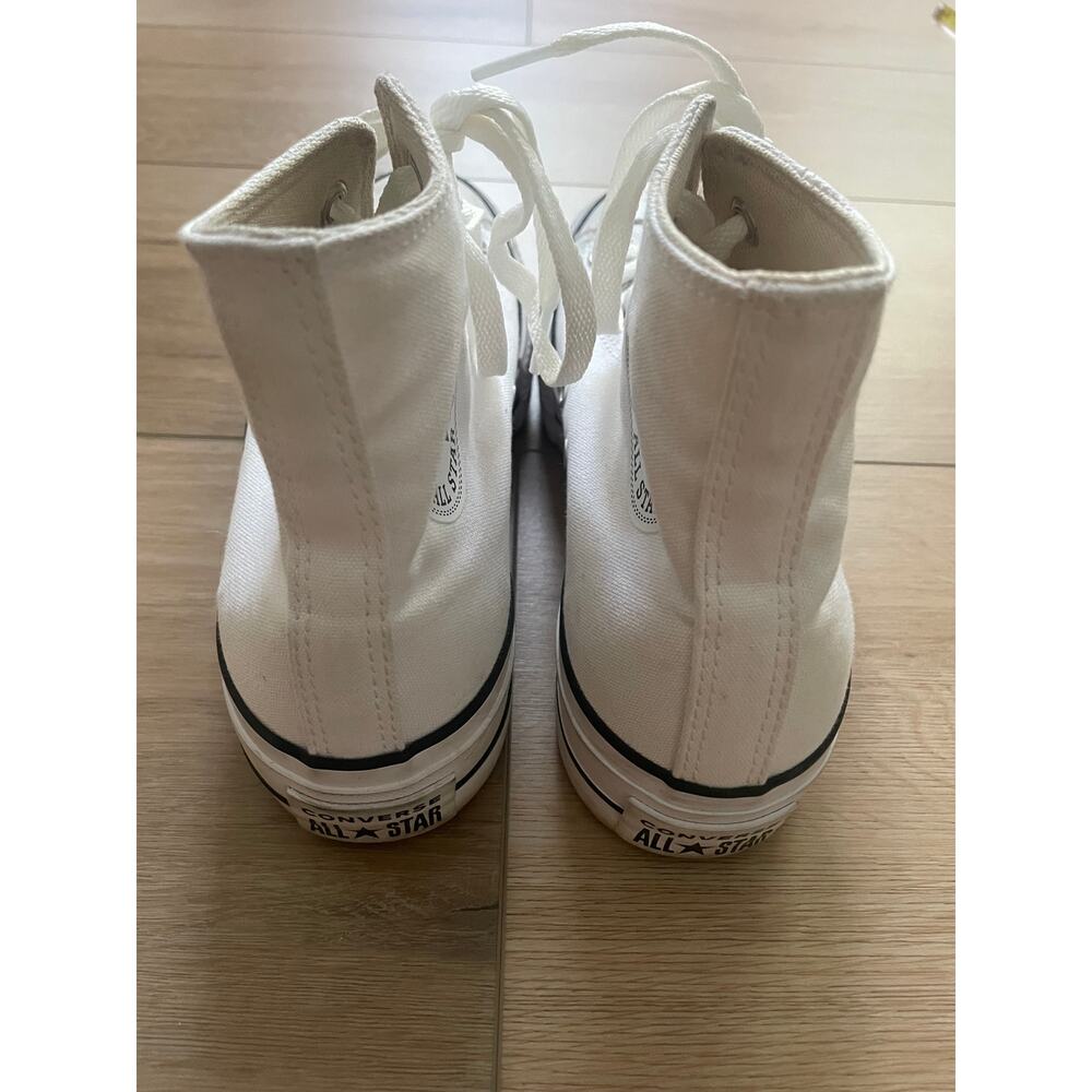 Converse High Top Platform White Women 7.5 #0272 - Picture 6 of 10